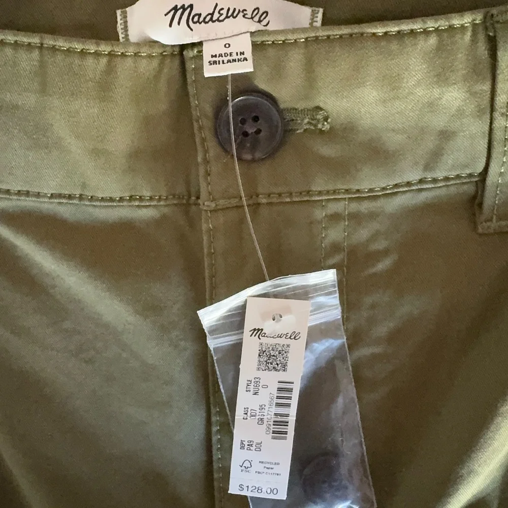 Barrel-Leg Utility Pant in Garment-Dyed Twill Sz 0 NWT - Picture 3 of 3